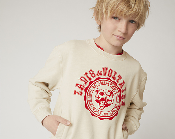 t-shirt with old school print from Zadig&Voltaire for boys