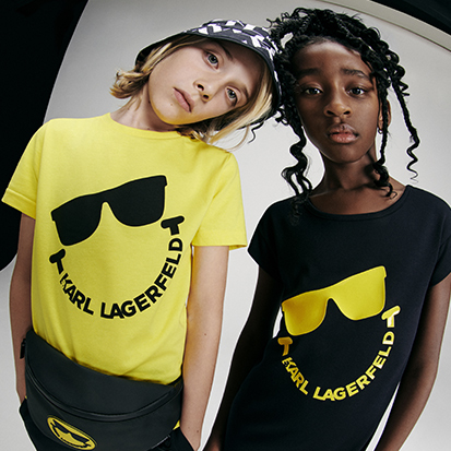t-shirts smiley de la marque Karl Lagerfeld Kids pour enfant garçon