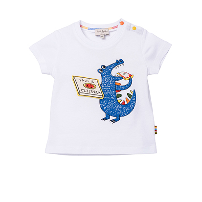 t-shirt dinosaure de la marque Paul Smith Junior pour enfant garçon