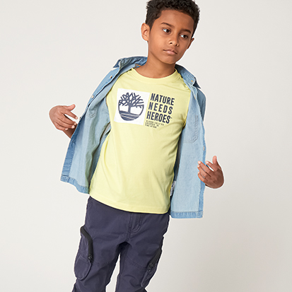 chemise et t-shirt de la marque Timberland pour enfant garçon