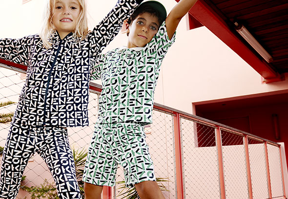 Printed jogging suit by Kenzo for boys and girls 