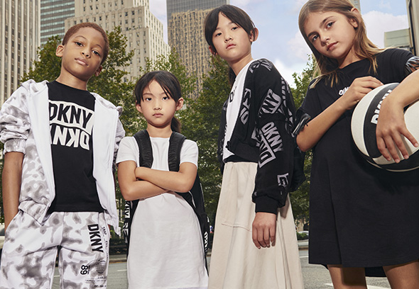 dkny logo outfits for kids