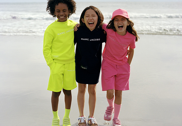 shorts and sweatshirt for children by marc jacobs